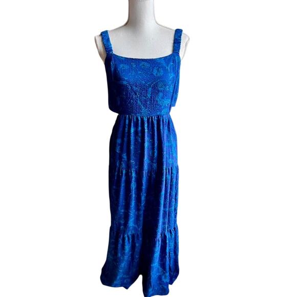 NWT Rewind Smocked cutout bohemian maxi dress size XL